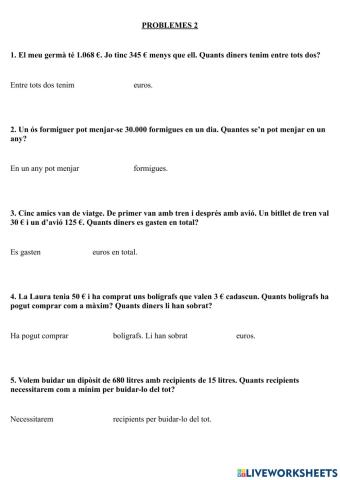 Problemes 2