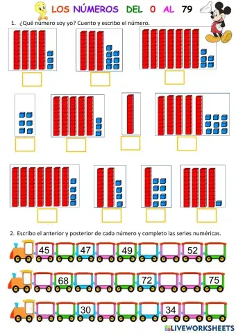 Números del 0 al 79