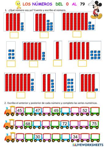 Números del 0 al 79