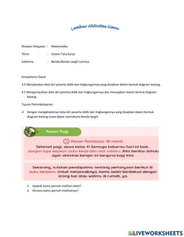 Lembar Aktivitas Siswa