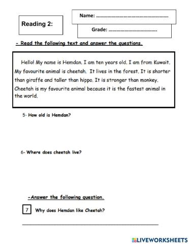 Grade 3 Module 10 Reading Revision 2