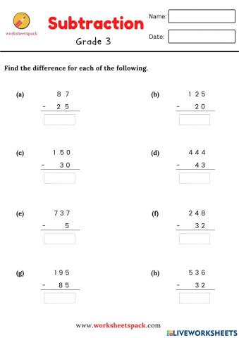 Find the difference