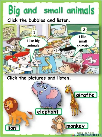 Big and Small animals