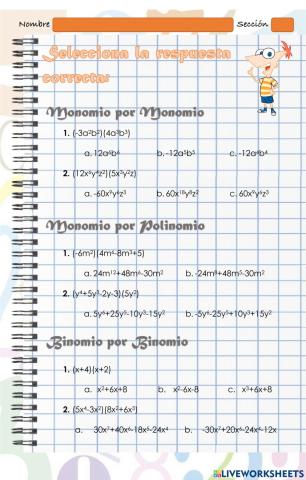 Multiplicación Algebraica