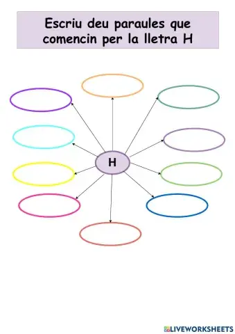 Escriu paraules que comencin per la lletra H