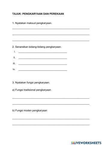 Pengkaryaan dan perekaan