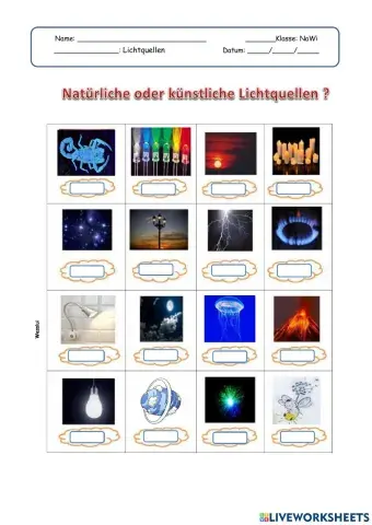 Lichtquellen