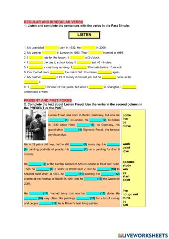 Practice the Past Form