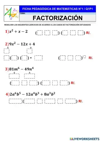 Casos de factorización