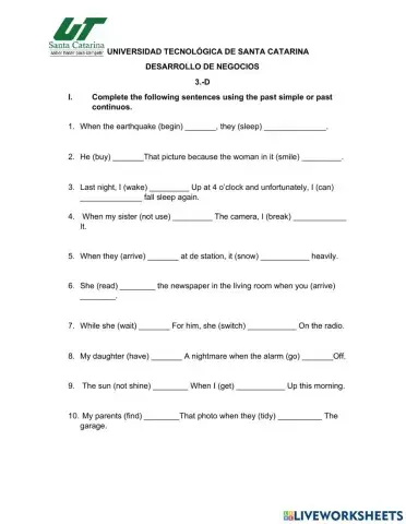 Simple past vs past continuos