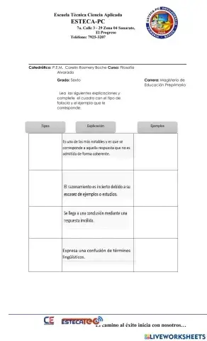 Falacias y argumentos