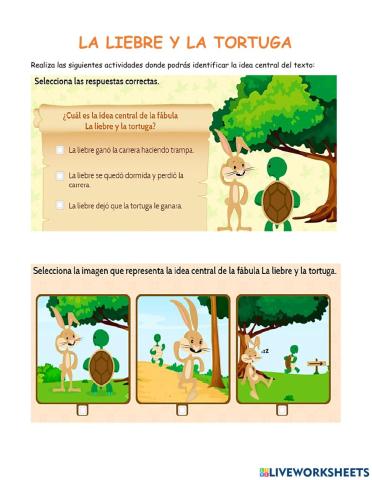 La liebre y la tortuga