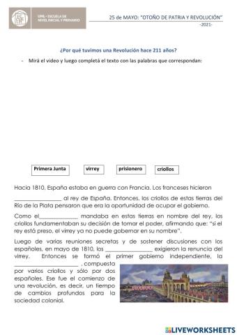 25 de MAYO: OTOÑO DE PATRIA Y REVOLUCIÓN