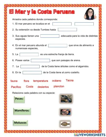 El mar y la costa peruana