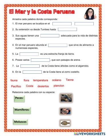 El mar y la costa peruana