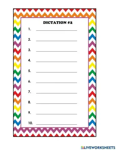Dictation 2