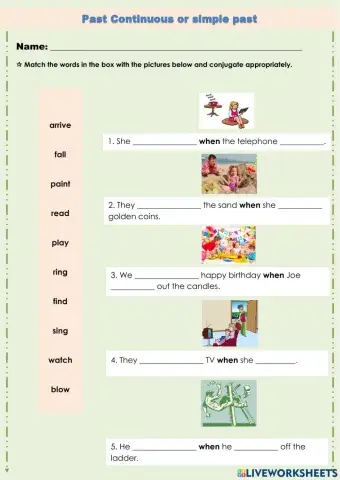 Past Continuous or Simple Past