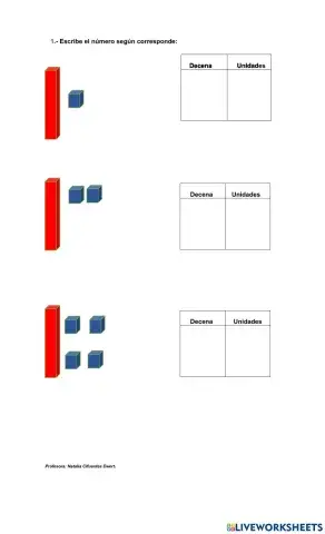 Unidad y decenas
