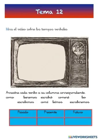 repaso tema 12 lengua 1º
