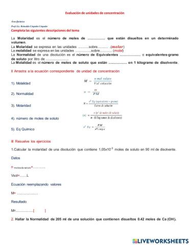 Unidades de concentración