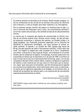 Comprensión lectora 9