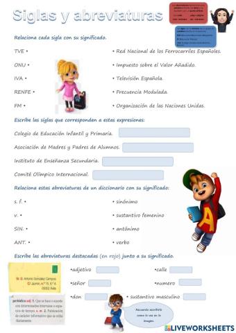 Siglas y abreviaturas