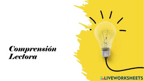 Comprensión de lectora