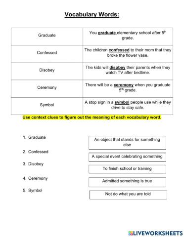 Grade 4 Context Clues Lesson 17 pt 2