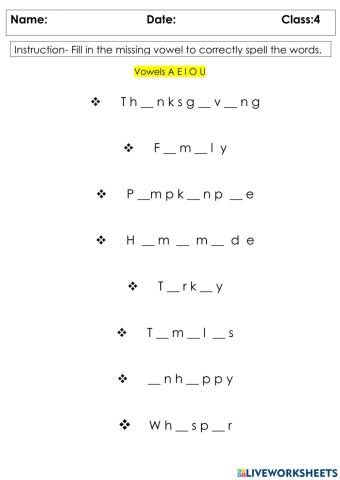 Spelling VCV and VCCV Words