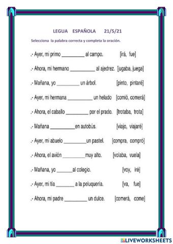 Demuestra que sabes.