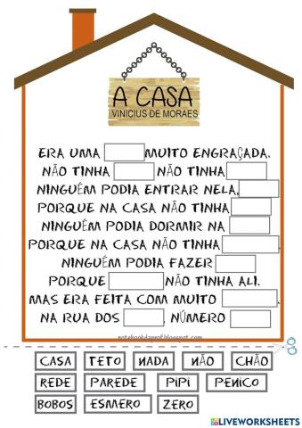 A Casa - Vicícius de Moraes