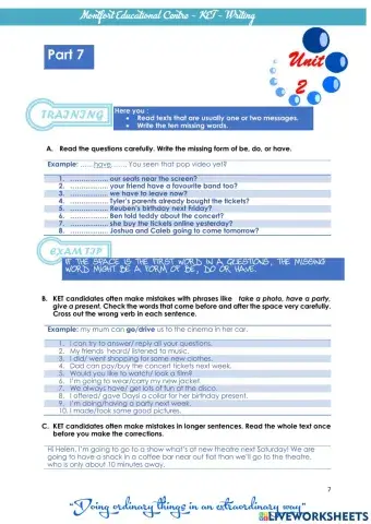 Unit 2 Part 7 (Pag, 7 to 10O