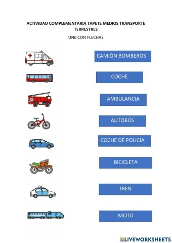 Medios de transporte terrestres