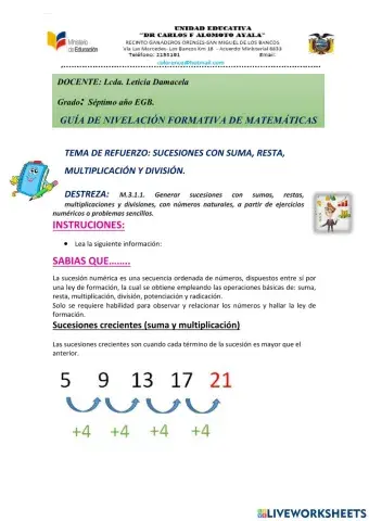 Sucesiones numéricas