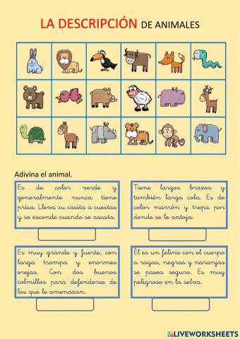 Quien es quien de animales