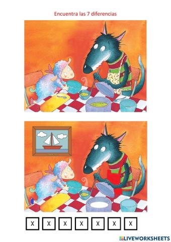 Encuentra las 7 diferencias