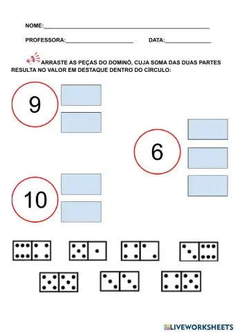 Cálculos com dominó