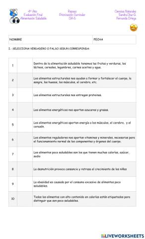 Alimentacion saludable