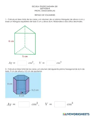 Repaso de volúmenes