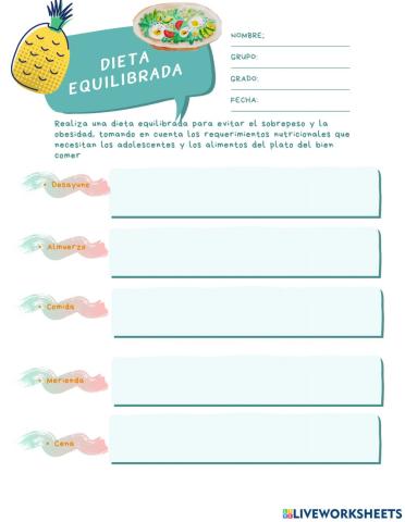 Dieta equilibrada