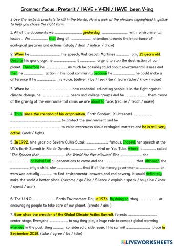 Present perfect or simple past?