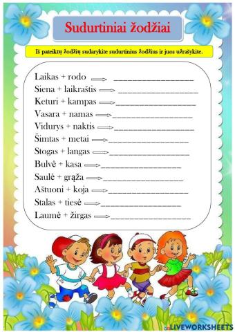 Sudurtiniai žodžiai