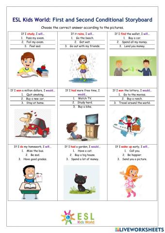 First and Second conditional