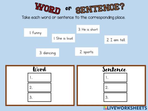 Word or Sentence?