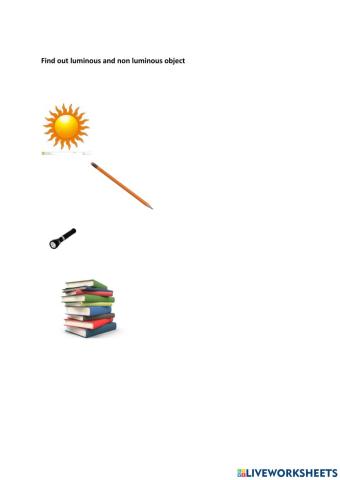 Luminous and non luminous