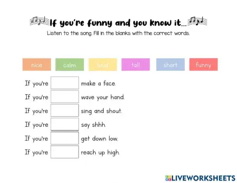 If you're funny and you know it
