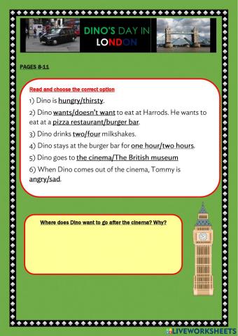 Dino's day in London