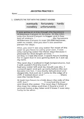 J06 Extra Practice 5