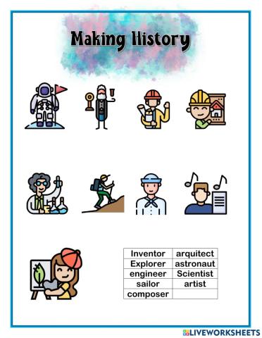 Making History Vocabulary