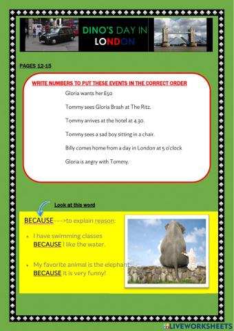 Dino's day in London